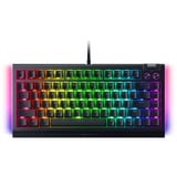 Razer BlackWidow V4 75%, gaming toetsenbord Zwart, US lay-out, Razer Orange, RGB leds, TKL, Doubleshot ABS, hot swap