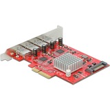 DeLOCK PCIe x4 naar 4x externe USB-A 3.2 Gen 2 usb-controller 