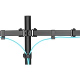 Digitus Universele dubbele monitorarm Zwart