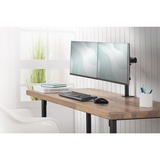 Digitus Universele dubbele monitorarm Zwart