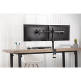 Digitus Universele dubbele monitorarm Zwart