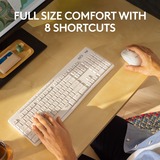 Logitech MK295 Silent Wireless Keyboard and Mouse Combo, desktopset Grijs, US-International