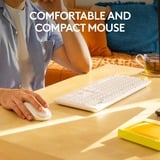 Logitech MK295 Silent Wireless Keyboard and Mouse Combo, desktopset Grijs, US-International