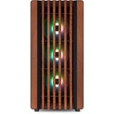 Sharkoon Rebel C70G RGB midi tower behuizing Zwart | 2x USB-A | 1x USB-C | RGB | Tempered Glass