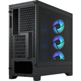Fractal Design Pop 2 Air RGB midi tower behuizing Zwart | 1x USB-A | 1x USB-C | RGB | Tempered Glass