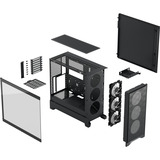 Fractal Design Pop 2 Air RGB midi tower behuizing Zwart | 1x USB-A | 1x USB-C | RGB | Tempered Glass