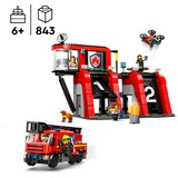 LEGO City - Brandweerkazerne en brandweerauto Constructiespeelgoed 60414