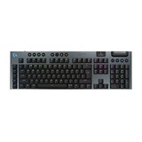 Logitech G915 X LIGHTSPEED Low-Profile Wireless Gaming Keyboard Zwart, US-International lay-out (QWERTY), GL Tactile, 100%, Double-Shot PBT, RGB, LIGHTSPEED draadloos / Bluetooth / USB-C