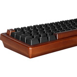 Sharkoon SKILLER SGK50 S4 Gen2 Wood PBT, gaming toetsenbord Houtkleur/zwart, BE Lay-out, Gateron G Pro 3.0 Yellow, RGB leds, Hot-swappable, 60%