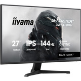 iiyama G-Master Black Hawk G2741QSU-B1 27" gaming monitor Zwart, 144 Hz, HDMI, DisplayPort, USB, Audio