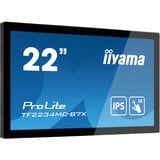 iiyama ProLite TF2234MC-B7X 22" Public Display Zwart, Touch, VGA, HDMI, DisplayPort