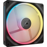 Corsair iCUE LINK LX140-R RGB Reverse case fan Zwart, 140 x 140 x 25 mm, PWM
