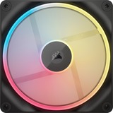 Corsair iCUE LINK LX140-R RGB Reverse case fan Zwart, 140 x 140 x 25 mm, PWM