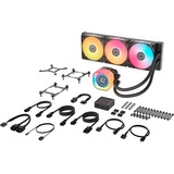Corsair iCUE LINK TITAN 360 RX LCD RGB waterkoeling Zwart, 4-pins PWM fan-connector
