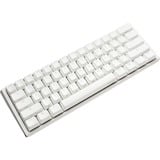 Ducky One 3 Mini White, gaming toetsenbord Wit/zilver, BE Lay-out, Cherry MX RGB Blue, RGB leds, 60%, ABS