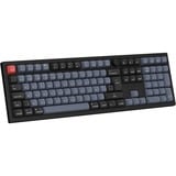 Keychron V6 Max-D1Z QMK RGB mechanisch toetsenbord Zwart, BE lay-out (AZERTY), Gateron Jupiter Red, 100%, Hot-swappable, Bluetooth, 2.4GHz