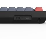 Keychron V6 Max-D1Z QMK RGB mechanisch toetsenbord Zwart, BE lay-out (AZERTY), Gateron Jupiter Red, 100%, Hot-swappable, Bluetooth, 2.4GHz