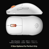 SteelSeries Sensei Pro gaming muis Wit, 100 - 42.000 DPI, 8K, UWB / 6 GHz
