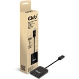 Club 3D DisplayPort 1.4 naar 2x HDMI hub Zwart