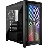 Corsair FRAME 4000X RS midi tower behuizing Zwart | 2x USB-A | 1x USB-C | RGB | Tempered Glass
