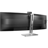 Philips 49B2U6900CH 48.8" Curved UltraWide monitor Donkergrijs/zilver, Webcam, HDMI, DisplayPort, USB-C, LAN, Audio 