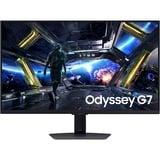 Samsung Odyssey G7 G70D 27" 4K Ultra HD gaming monitor Zwart, 1x DisplayPort, 2x HDMI, 2x USB-A, 1x RJ-45, 144 Hz