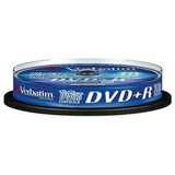 Verbatim DVD+R 4,7 GB Matt Silver blanco dvd's 16x, 10 stuks