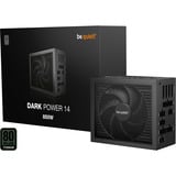 be quiet! DARK POWER 14, 850 Watt voeding  Zwart, 1x 12V-2x6, 4x PCIe, Kabelmanagement