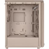 ASUS ProArt PA401 Wood Edition - Mesh Panel midi tower behuizing Beige | 2x USB-A | 1x USB-C | Window