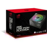 ASUS ROG Loki SFX-L Platinum modulaire 750 watt voeding  Zwart, 1x 12V-2x6, 3x PCIe