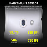 Corsair Corsair SABRE v2 PRO Ultralight Black gaming muis Zwart, 100 - 33.000 DPI, 2,4 GHz / USB 2.0