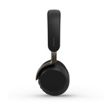 Jabra Evolve3 75 on-ear headset Zwart, Unified Communications (UC), Link390 USB-C, Wireless Charger