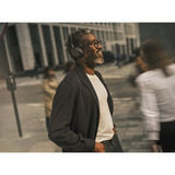 Jabra Evolve3 75 on-ear headset Zwart, Unified Communications (UC), Link390 USB-C, Wireless Charger