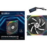 Lian Li UNI FAN SL120 Wireless Reverse Blade case fan Zwart, 4-pin PWM fan-connector