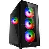 Sharkoon TG5 Pro RGB midi tower behuizing Zwart | 4x USB-A | RGB | Tempered Glass