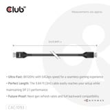 Club 3D DisplayPort 2.1 DP54 VESA Certified Cable 8K120Hz  kabel Zwart, 3 meter