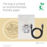 Club 3D Displayport 1.4 VESA gecertificeerde kabel male-male Zwart, 1 meter, 8K 60Hz of 2x 4K 60Hz, 32.4Gbps