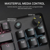 Corsair K70 CORE TKL RGB mechanisch gaming toetsenbord Zwart, BE lay-out (AZERTY), Corsair MLX Red v2, 80% (TKL), Hot-swappable