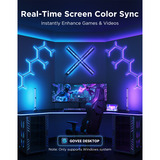 Govee Smart Gaming Light Bars Pro sfeerverlichting Wit, 2 stuks, 2,4GHz wifi, Bluetooth