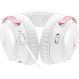 HyperX Cloud III over-ear gaming headset Wit/roze, Pc, PS5, PS4, Xbox Series X|S, Xbox One, Nintendo Switch