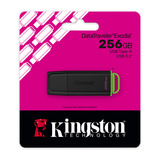 Kingston DataTraveler Exodia 256 GB usb-stick Zwart/groen, USB-A 3.2 Gen 1 (5 Gbit/s)