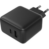 Sitecom 65W GaN Power Delivery oplader Zwart, 1x USB-C, 1x USB-A, 1,5 meter