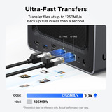 Ugreen NASync DXP4800 Plus Grijs, 1x 2,5GbE, 1x 10GbE, HDMI, USB-C