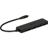 i-tec USB-C Slim Passive HUB 4 Port usb-hub Zwart