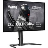 iiyama G-Master Titan Falcon GOB2701QSC-B1 27" gaming monitor Zwart, 2x HDMI 2.1, 1x DisplayPort 1.4, USB-C, Audio, 280 Hz