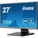 iiyama ProLite T2752MSC-B1AG 27" touchscreen monitor Zwart, 75 Hz, Touch, HDMI, DisplayPort, USB, Audio