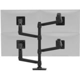 Ergotron LX Dual Stacking monitorarm met hoog statief Zwart