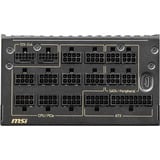 MSI MEG Ai1600T PCIE5 modulaire 1600 watt voeding  Zwart, 2x 12V-2x6, 9x PCIe