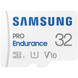 Samsung PRO Endurance 32 GB microSDHC (2022) geheugenkaart Wit, UHS-I U1, Class 10, V10, Incl. SD-Adapter