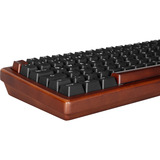 Sharkoon SKILLER SGK50 S2 Wood PBT RGB mechanisch gaming toetsenbord Houtkleur, BE lay-out (AZERTY), Gateron G Pro 3.0 Yellow, 96%, Hot-swappable